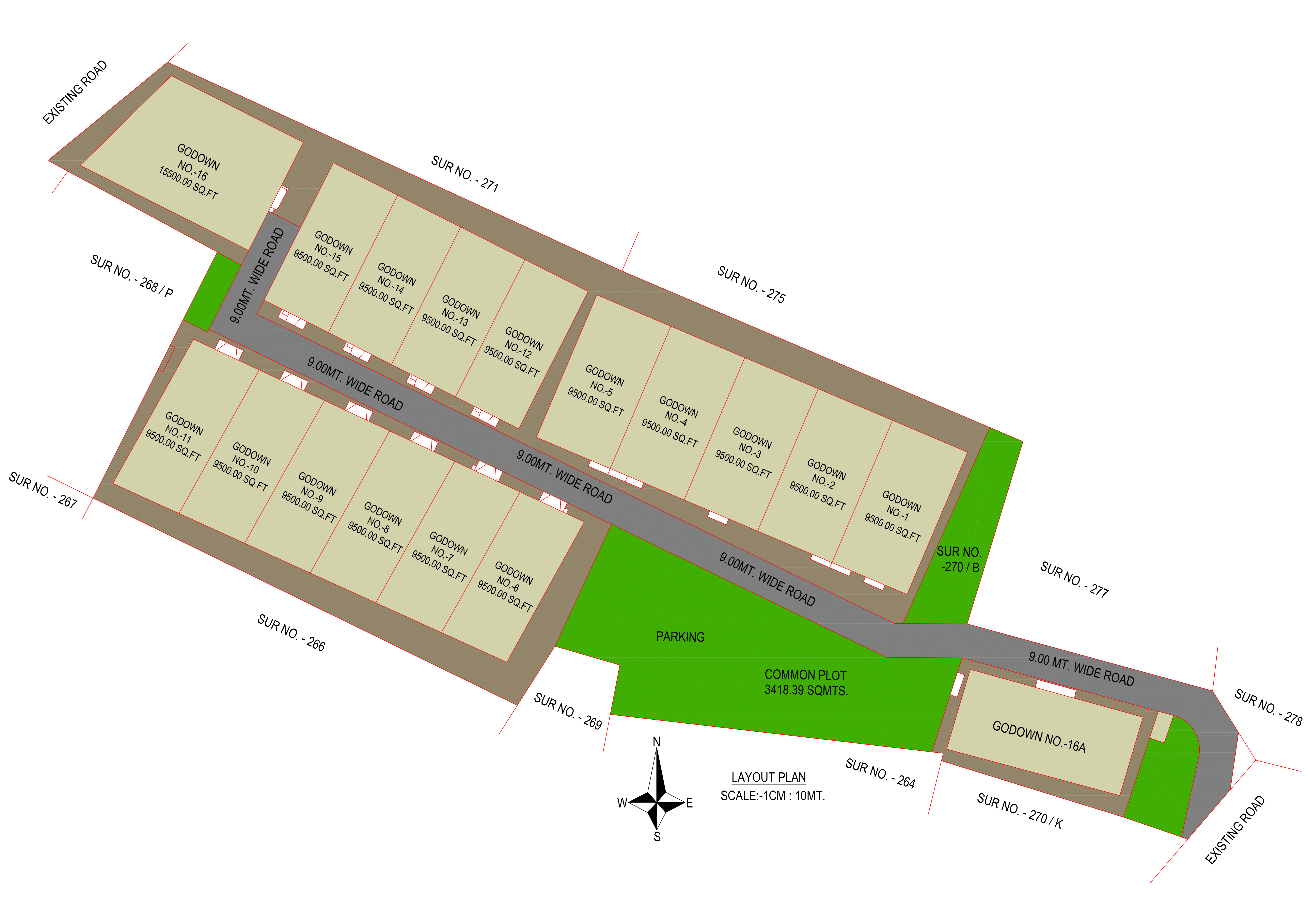 Layout of prime industrial hub in navapura, ahmedabad